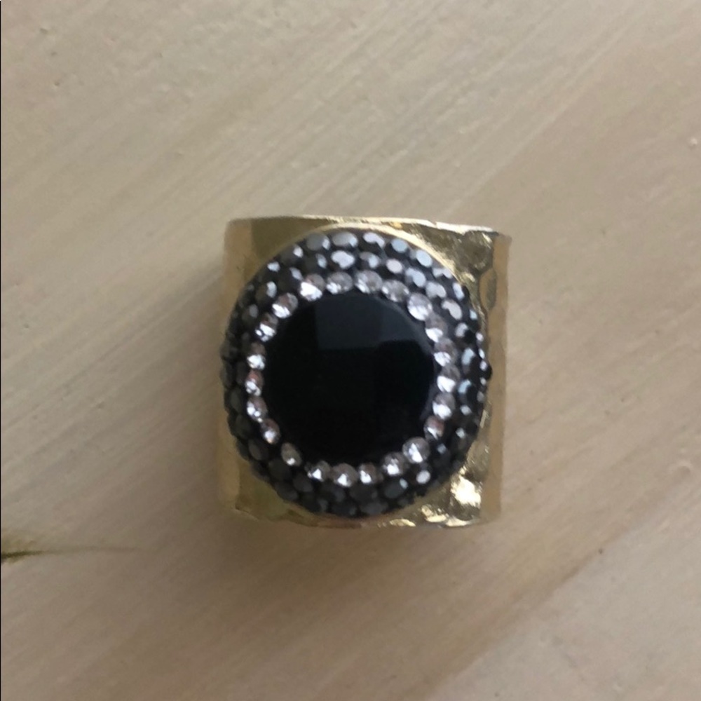 Black Gem Ring - image 3